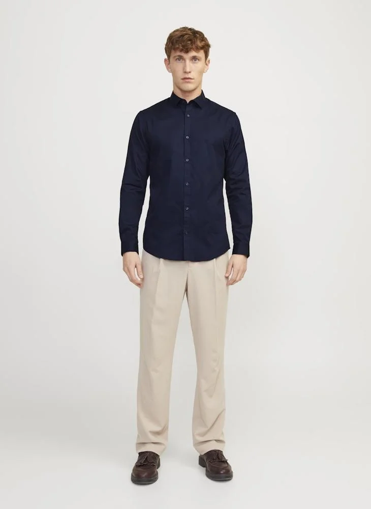 JACK & JONES  Solid Regular Fit Shirt for Men | Best Price UAE